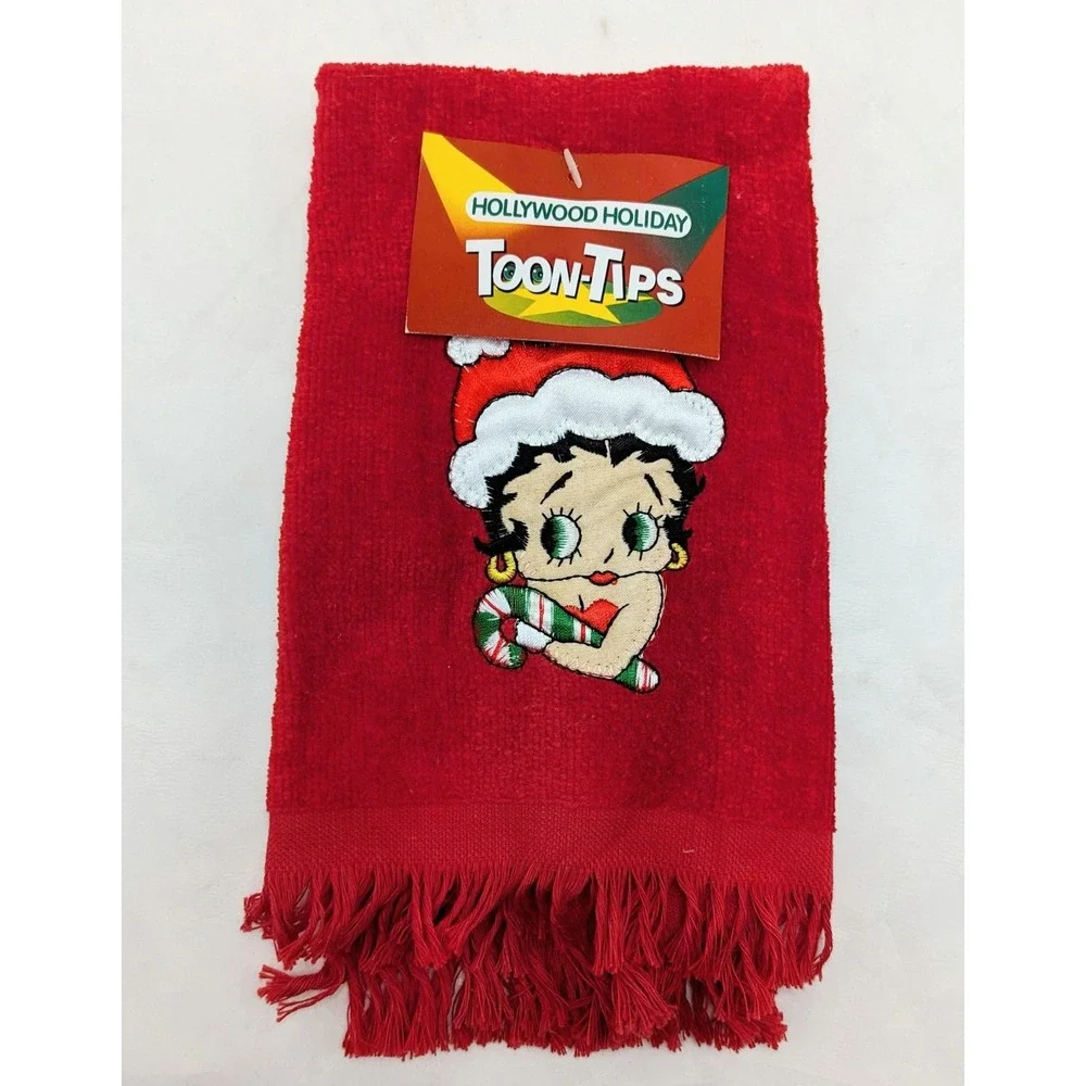 Hollywood Holiday Toon-Tips Betty Boop Christmas Towel